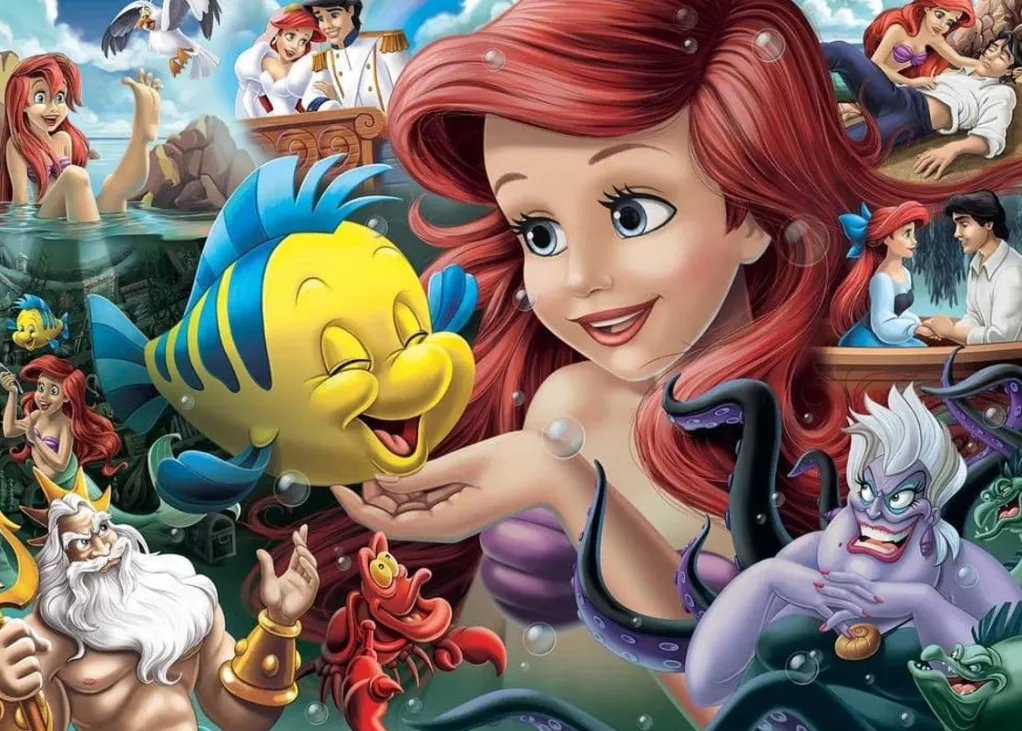 Ravensburger 1000 Pieces* - Disney Princess Heroines No 3 - The Little Mermaid - 1000 Piece Jigsaw Puzzle