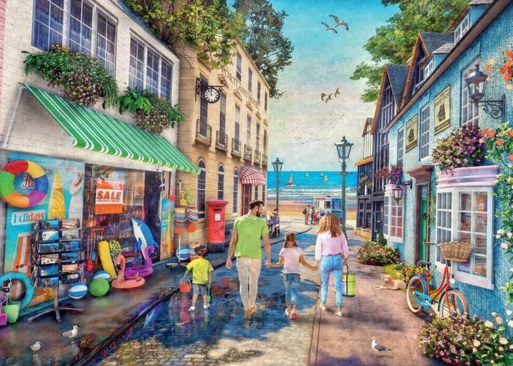Ravensburger 1000 Pieces* - Down The Lane No 3 - Seaview Lane - 1000 Piece Jigsaw Puzzle