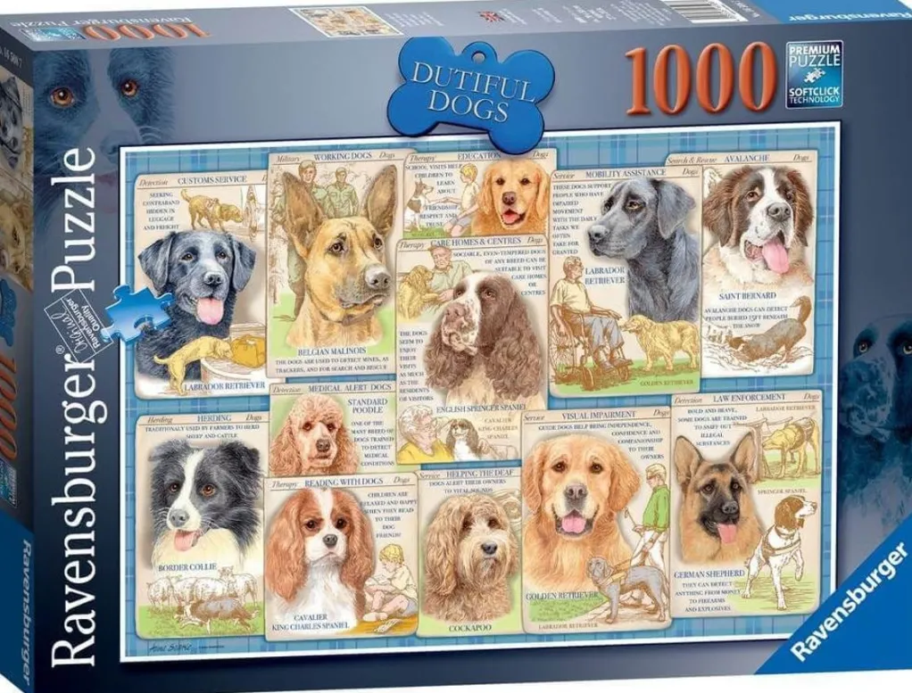 Ravensburger 1000 Pieces* - Dutiful Dogs - 1000 Piece Jigsaw Puzzle