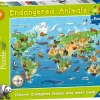 Ravensburger 100 Pieces & Under* - Endangered Animals Giant Floor - 60 Piece Jigsaw Puzzle