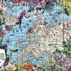 Ravensburger 500 Pieces* - European Map Quirky Circus, 500 Piece Jigsaw Puzzle