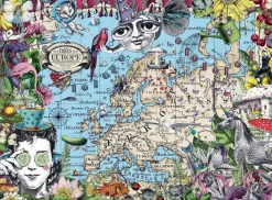Ravensburger 500 Pieces* - European Map Quirky Circus, 500 Piece Jigsaw Puzzle