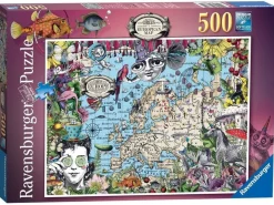 Ravensburger 500 Pieces* - European Map Quirky Circus, 500 Piece Jigsaw Puzzle