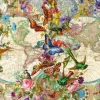 Ravensburger 3000 Pieces & Above* - Flora & Fauna World Map - 3000 Piece Jigsaw Puzzle