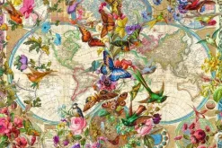 Ravensburger 3000 Pieces & Above* - Flora & Fauna World Map - 3000 Piece Jigsaw Puzzle