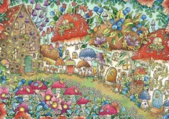 Ravensburger 1000 Pieces* - Floral Mushroom Houses - 1000 Piece Jigsaw Puzzle