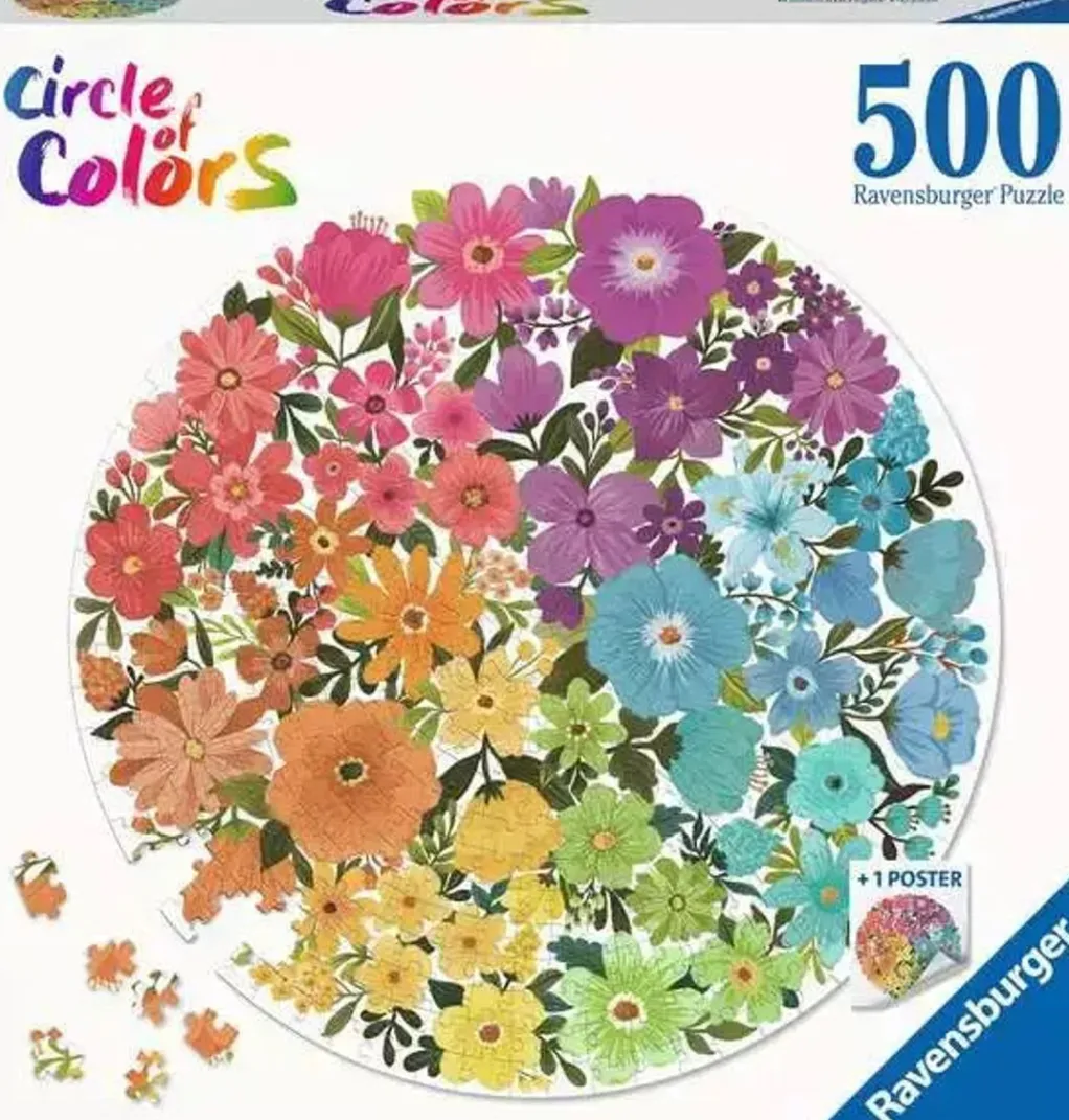Ravensburger 500 Pieces* - Flowers Circular - 500 Piece Jigsaw Puzzle