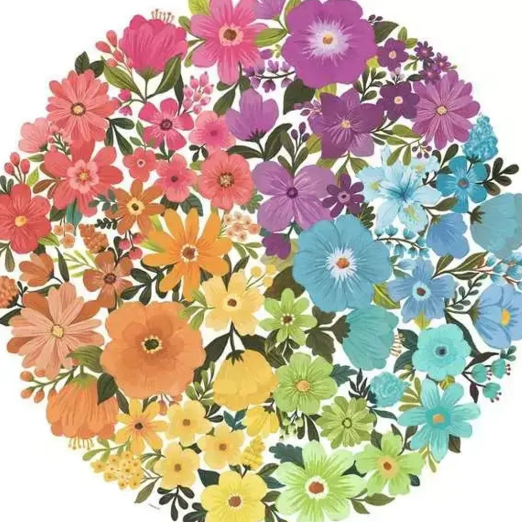 Ravensburger 500 Pieces* - Flowers Circular - 500 Piece Jigsaw Puzzle