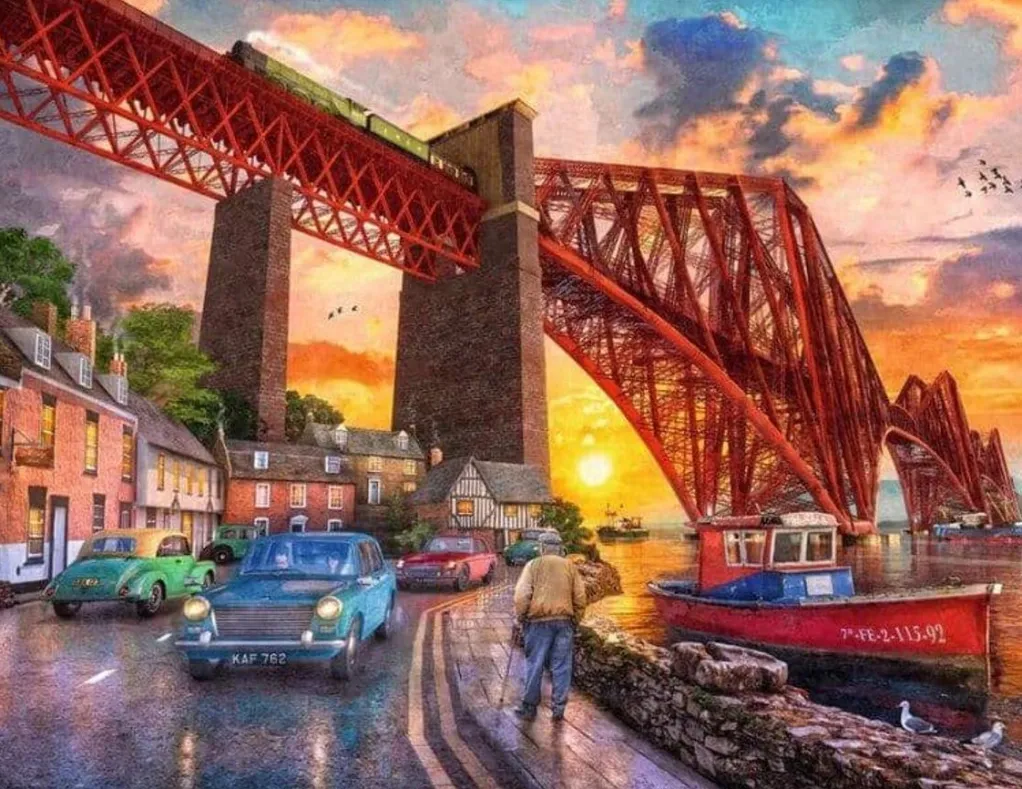 Ravensburger 1000 Pieces* - Forth Bridge At Sunset 1000 Piece Jigsaw Puzzle