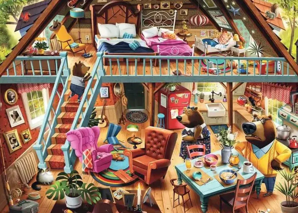 Ravensburger 1000 Pieces* - Goldilocks Gets Caught! - 1000 Piece Jigsaw Puzzle