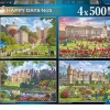Ravensburger 500 Pieces* - Happy Days No 5 Royal Residences - 4 X 500 Piece Jigsaw Puzzle