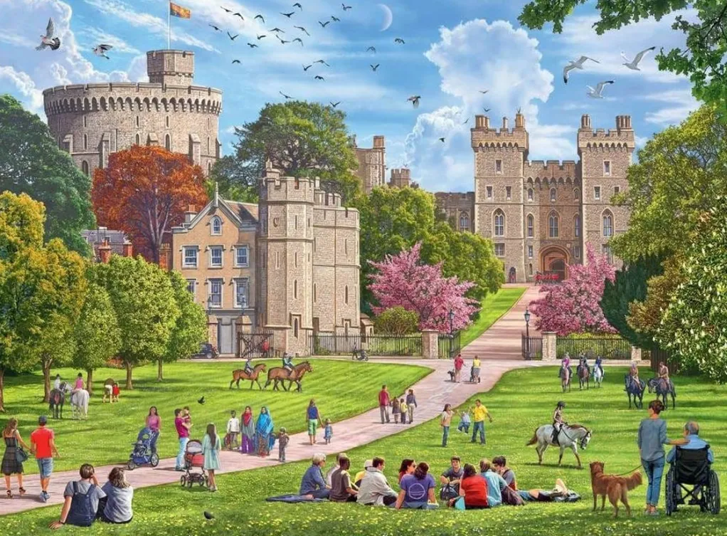 Ravensburger 500 Pieces* - Happy Days No 5 Royal Residences - 4 X 500 Piece Jigsaw Puzzle
