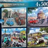 Ravensburger 500 Pieces* - Happy Days No 2 - Days Out 4 X 500 Piece Jigsaw Puzzle