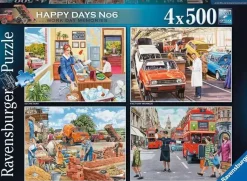Ravensburger 500 Pieces* - Happy Days No 6 - Work Day Memories 4 X 500 Piece Jigsaw Puzzle