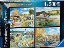 Ravensburger 500 Pieces* - Happy Days No 3 - Countryside Nostalgia 4 X 500 Piece Jigsaw Puzzle