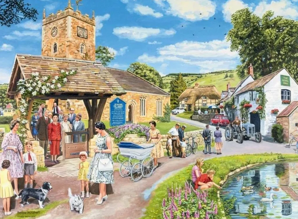 Ravensburger 500 Pieces* - Happy Days No 3 - Countryside Nostalgia 4 X 500 Piece Jigsaw Puzzle