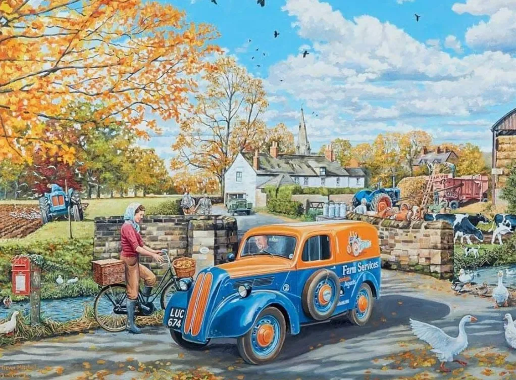 Ravensburger 500 Pieces* - Happy Days No 3 - Countryside Nostalgia 4 X 500 Piece Jigsaw Puzzle