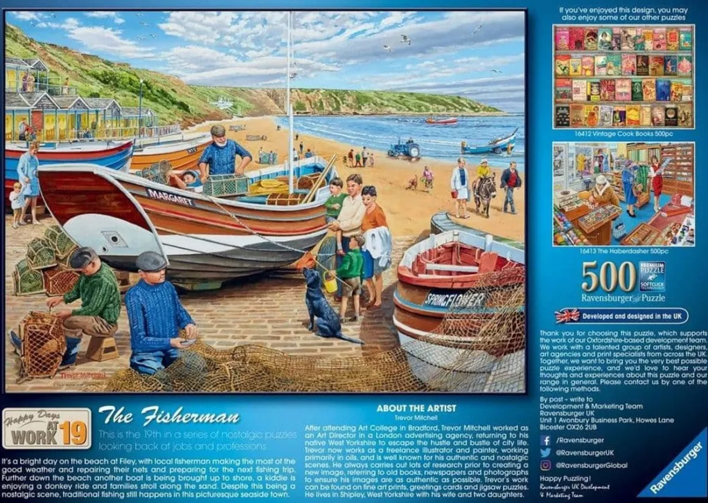Ravensburger 500 Pieces* - Happy Days At Work - The Fisherman - 500 Piece Jigsaw Puzzle