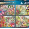 Ravensburger 500 Pieces* - Happy Days No 4 Glorious Gardens - 4 X 500 Piece Jigsaw Puzzle