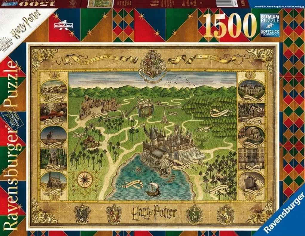 Ravensburger 1500 Pieces* - Harry Potter Hogwart Map, 1500 Piece Jigsaw Puzzle