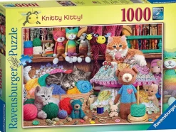 Ravensburger 1000 Pieces* - Knitty Kitty - 1000 Piece Jigsaw Puzzle