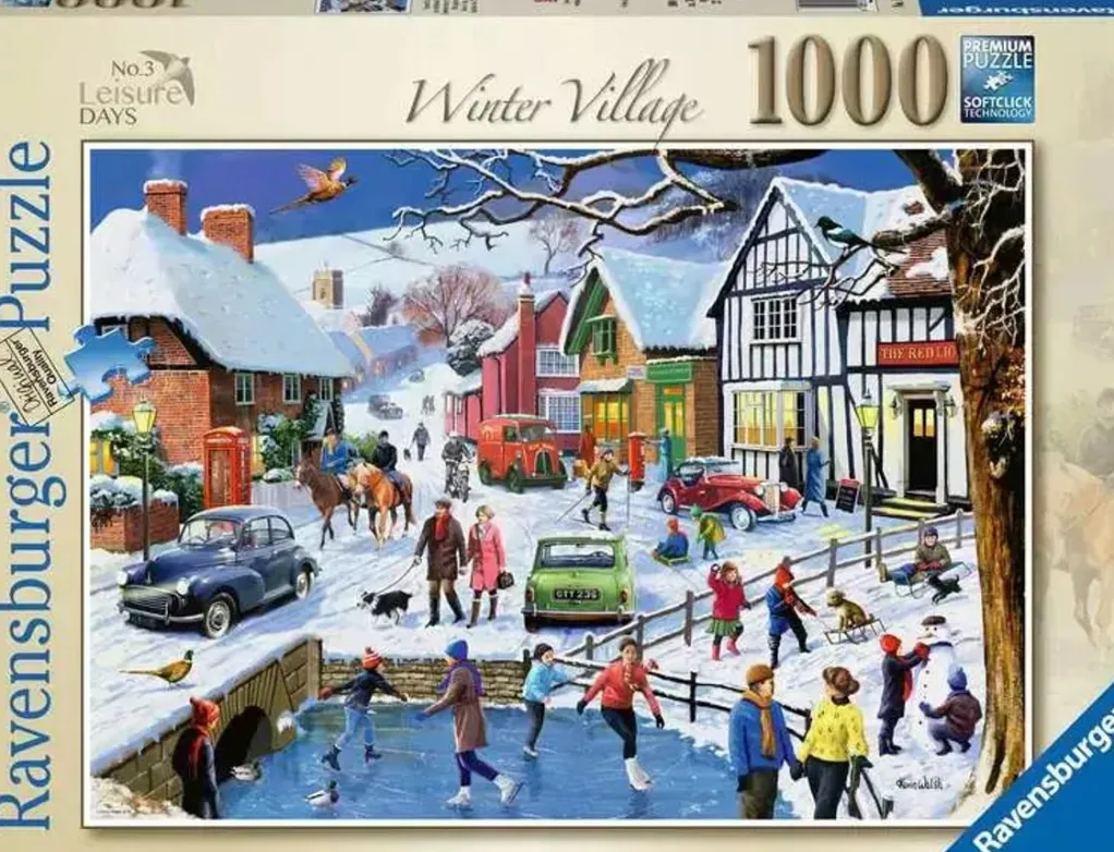 Ravensburger 1000 Pieces* - Leisure Days No 3 The Winter Village - 1000 Piece Jigsaw Puzzle