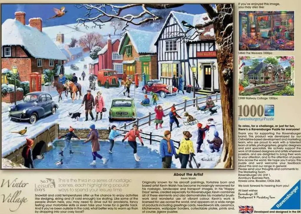 Ravensburger 1000 Pieces* - Leisure Days No 3 The Winter Village - 1000 Piece Jigsaw Puzzle