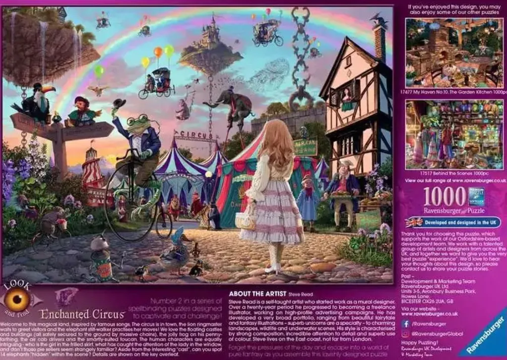 Ravensburger 1000 Pieces* - Look & Find No 2 - Enchanted Circus - 1000 Piece Jigsaw Puzzle