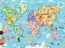 Ravensburger 100 Pieces & Under* - Map Of The World - 100Xxl Piece Jigsaw Puzzle