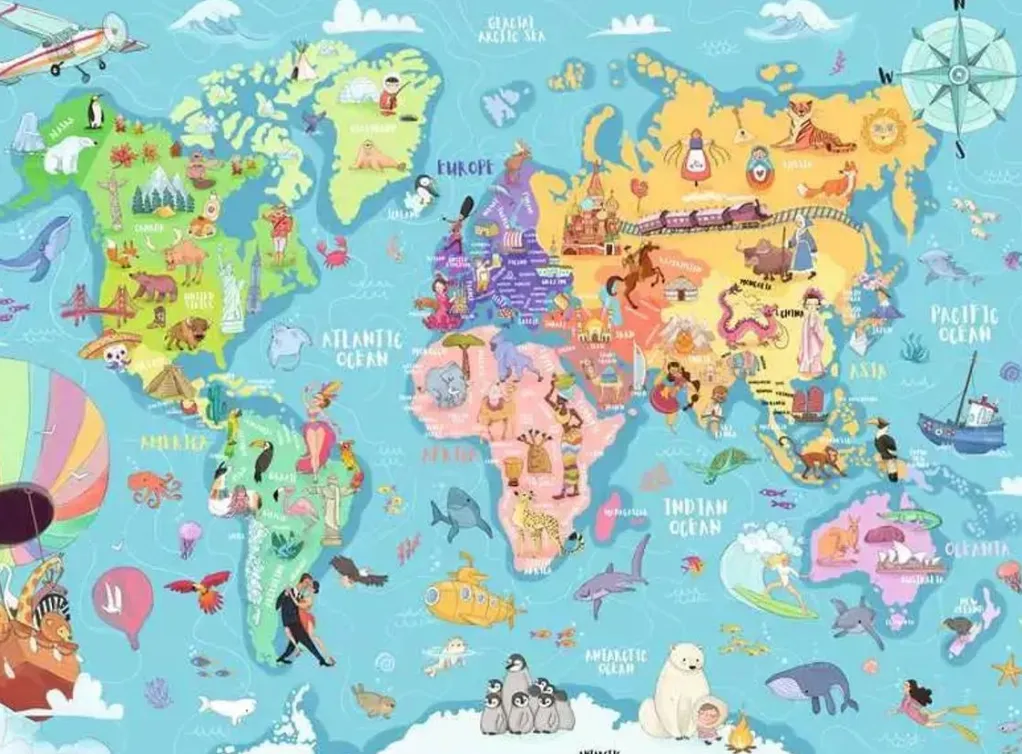 Ravensburger 100 Pieces & Under* - Map Of The World - 100Xxl Piece Jigsaw Puzzle