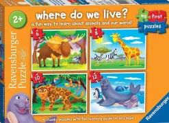 Ravensburger 100 Pieces & Under* - My First Puzzle - Where Do We Live? Jigsaw Puzzle
