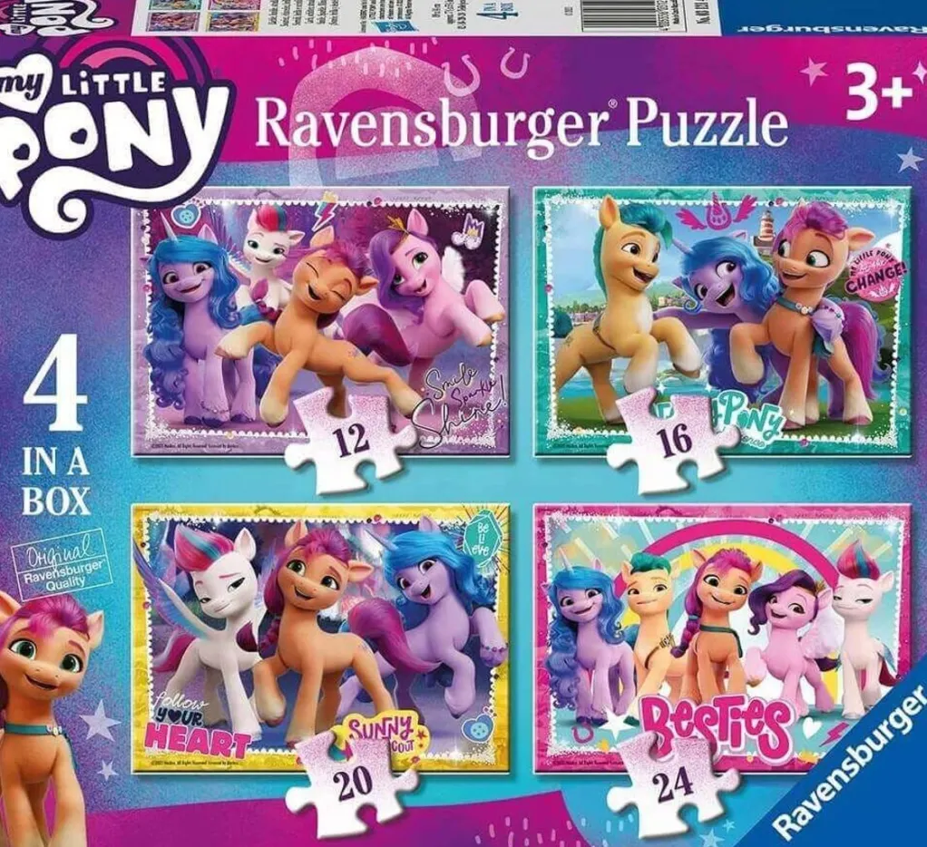 Ravensburger 100 Pieces & Under* - My Little Pony The Movie 2 - 4 In A Box Jigsaw Puzzle