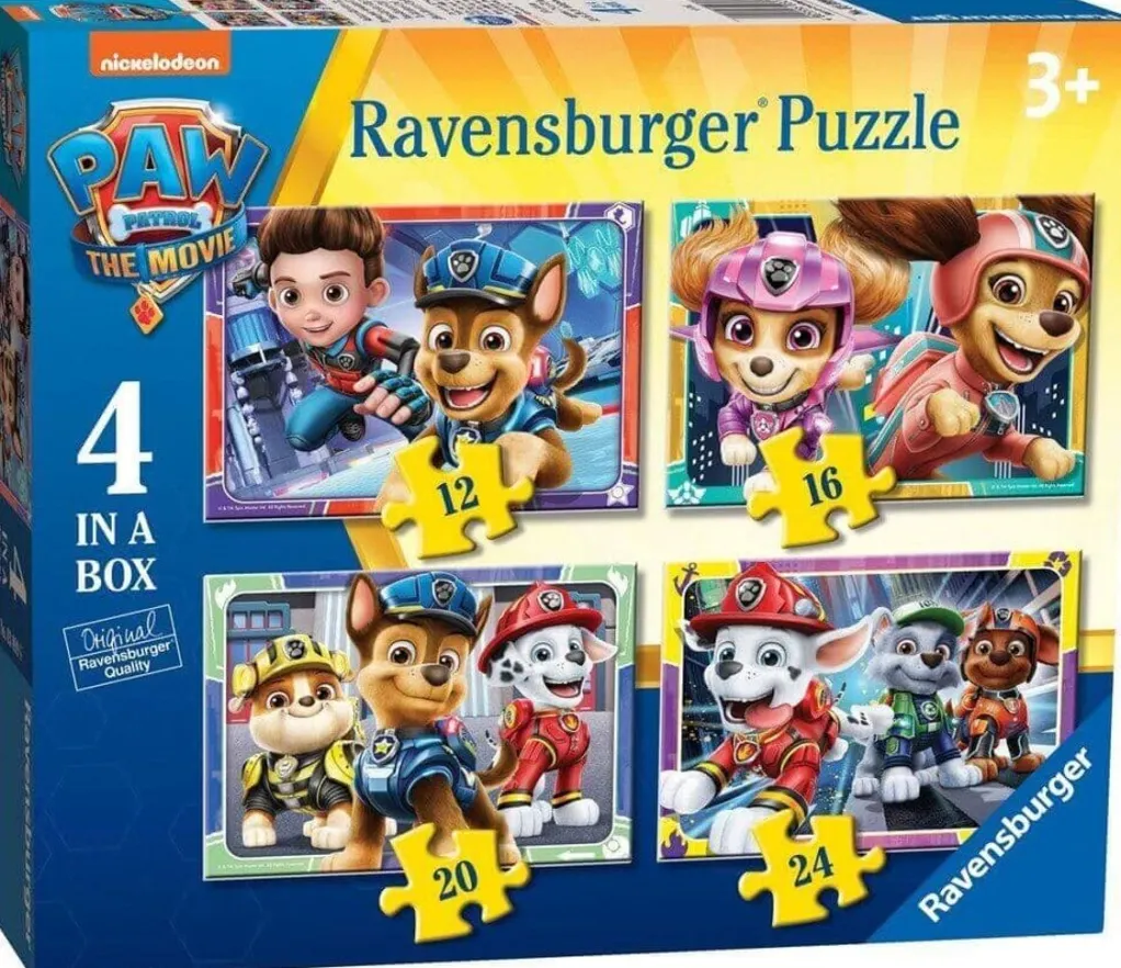 Ravensburger 100 Pieces & Under* - Paw Patrol The Movie 4 In A Box