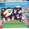 Ravensburger 100 Pieces & Under* - Peppa Pig 3 In A Box Jigsaw Puzzle