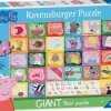 Ravensburger 100 Pieces & Under* - Peppa Pig Alphabet Giant Floor Puzzle - 24 Piece Jigsaw Puzzle