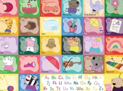Ravensburger 100 Pieces & Under* - Peppa Pig Alphabet Giant Floor Puzzle - 24 Piece Jigsaw Puzzle