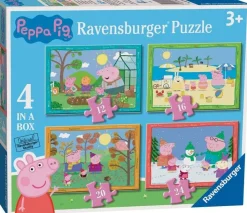 Ravensburger 100 Pieces & Under* - Peppa Pig Four Seasons 4 In A Box Jigsaw Puzzle