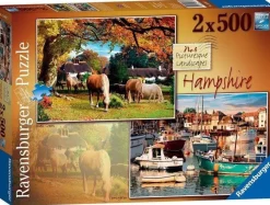Ravensburger 500 Pieces* - Picturesque Hampshire - 2 X 500 Piece Jigsaw Puzzle