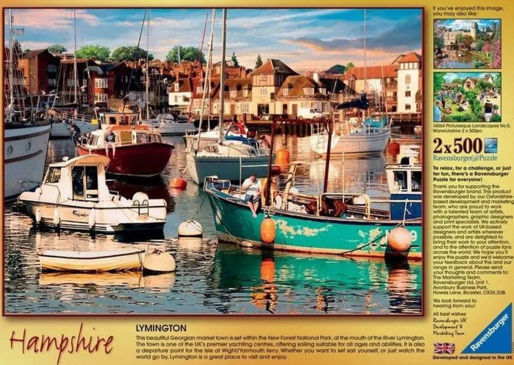 Ravensburger 500 Pieces* - Picturesque Hampshire - 2 X 500 Piece Jigsaw Puzzle