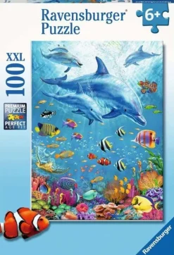 Ravensburger 100 Pieces & Under* - Pod Of Dolphins - 100Xxl Piece Jigsaw Puzzle