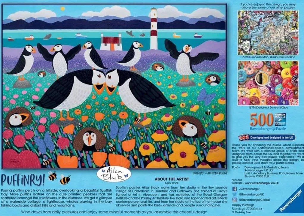 Ravensburger 500 Pieces* - Puffinry 500 Piece Jigsaw Puzzle
