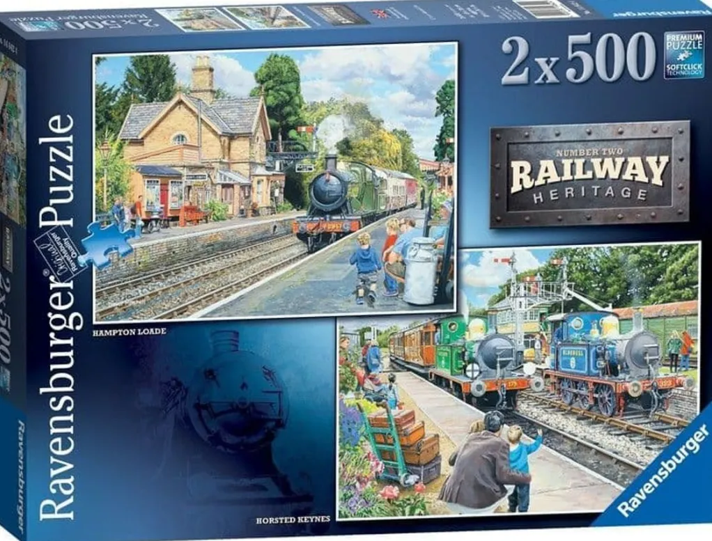 Ravensburger 500 Pieces* - Railway Heritage No 2 - 2 X 500 Piece Jigsaw Puzzle