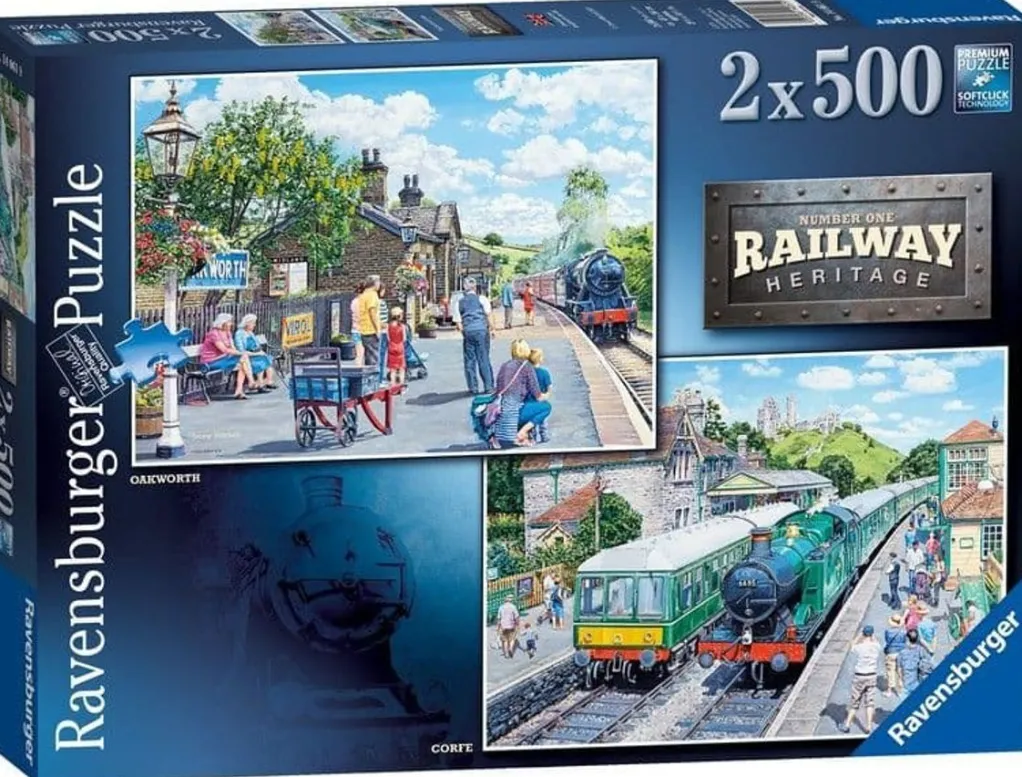 Ravensburger 500 Pieces* - Railway Heritage - 2 X 500 Piece Jigsaw Puzzle