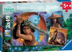 Ravensburger 100 Pieces & Under* - Raya & The Last Dragon 3 X 49 Piece Jigsaw Puzzle