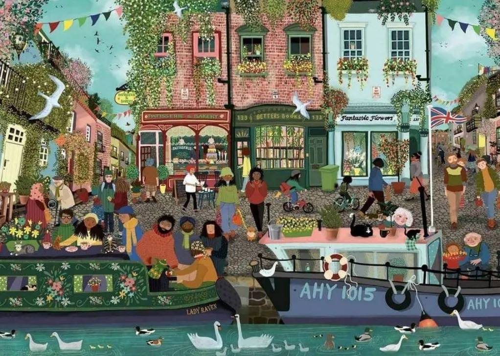 Ravensburger 1000 Pieces* - Riverside Town - 1000 Piece Jigsaw Puzzle