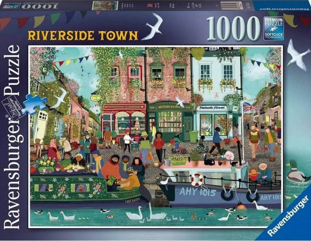 Ravensburger 1000 Pieces* - Riverside Town - 1000 Piece Jigsaw Puzzle