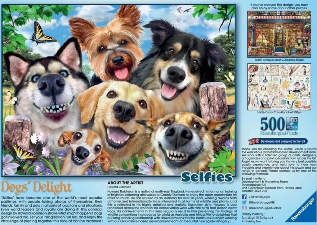Ravensburger 500 Pieces* - Selfies Dogs Delight - 500 Piece Jigsaw Puzzle