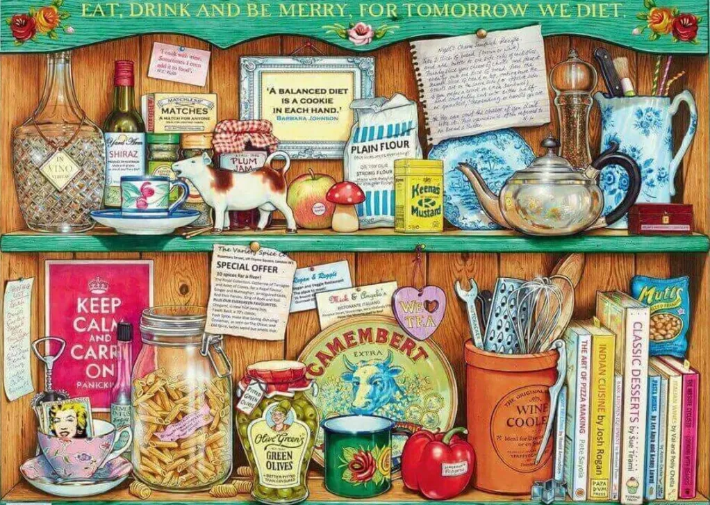 Ravensburger 1000 Pieces* - The Cabinet Collection - Cook'S Cabinet - 1000 Piece Jigsaw Puzzle