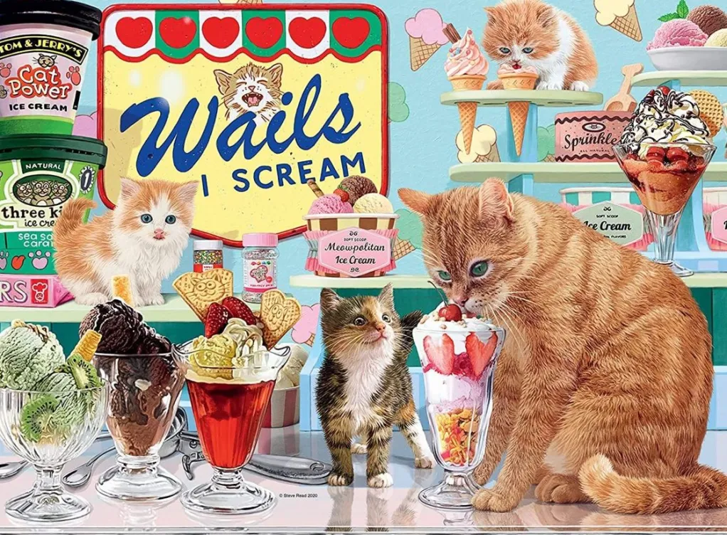 Ravensburger 1000 Pieces* - The Cat That Got The Cream, 500 Piece Jigsaw Puzzle