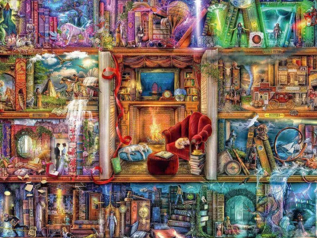 Ravensburger 1500 Pieces* - The Grand Library - Aimee Stewart - 1500 Piece Jigsaw Puzzle
